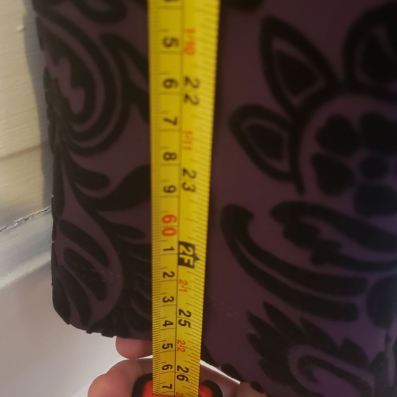 Gabby Skye Dress Purple/Black Velvet Size 12P NWT - Picture 5 of 6